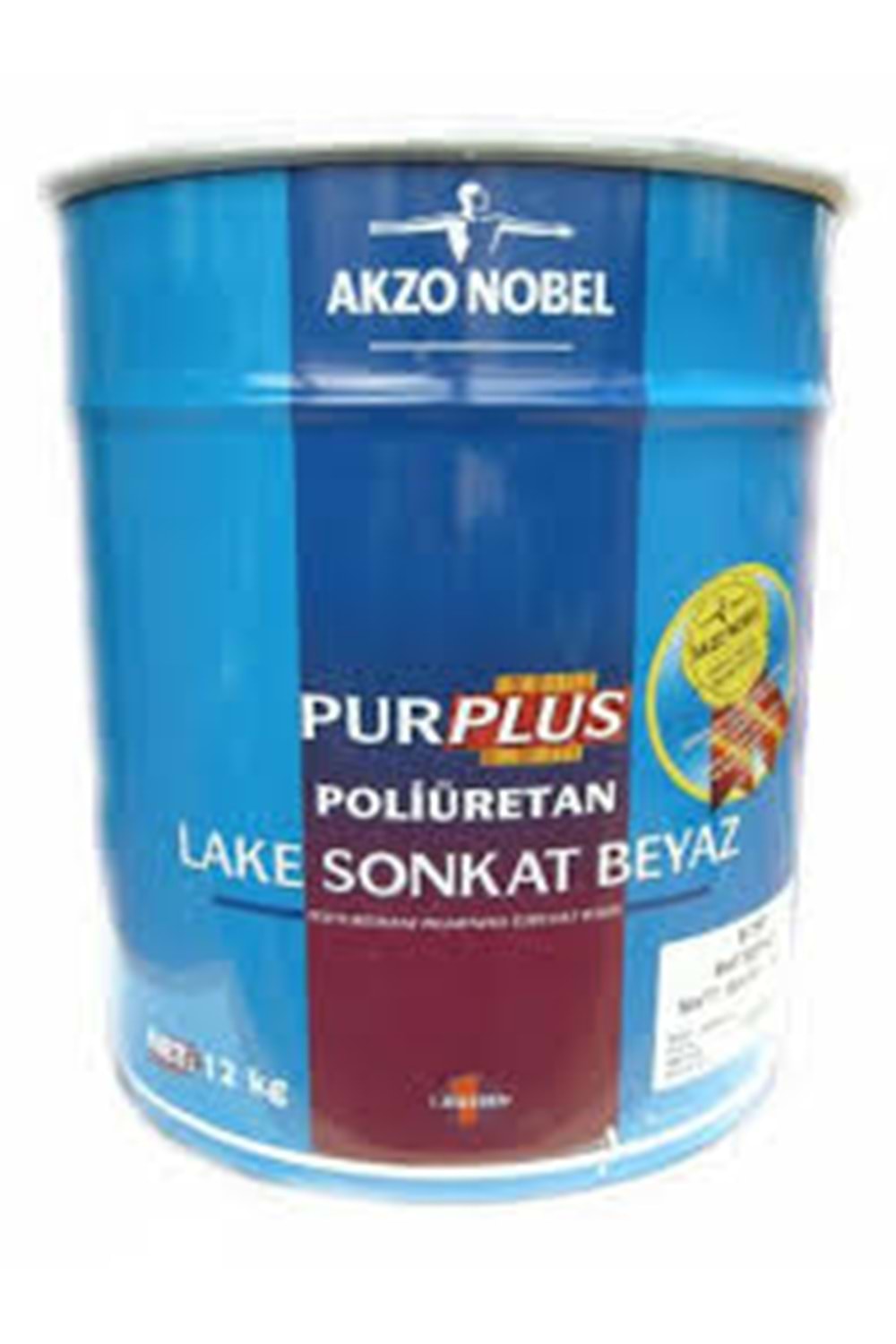 AKZO PURPLUS POLİÜRETAN İPEK MAT LAKE BEYAZ BOYA 12 KG