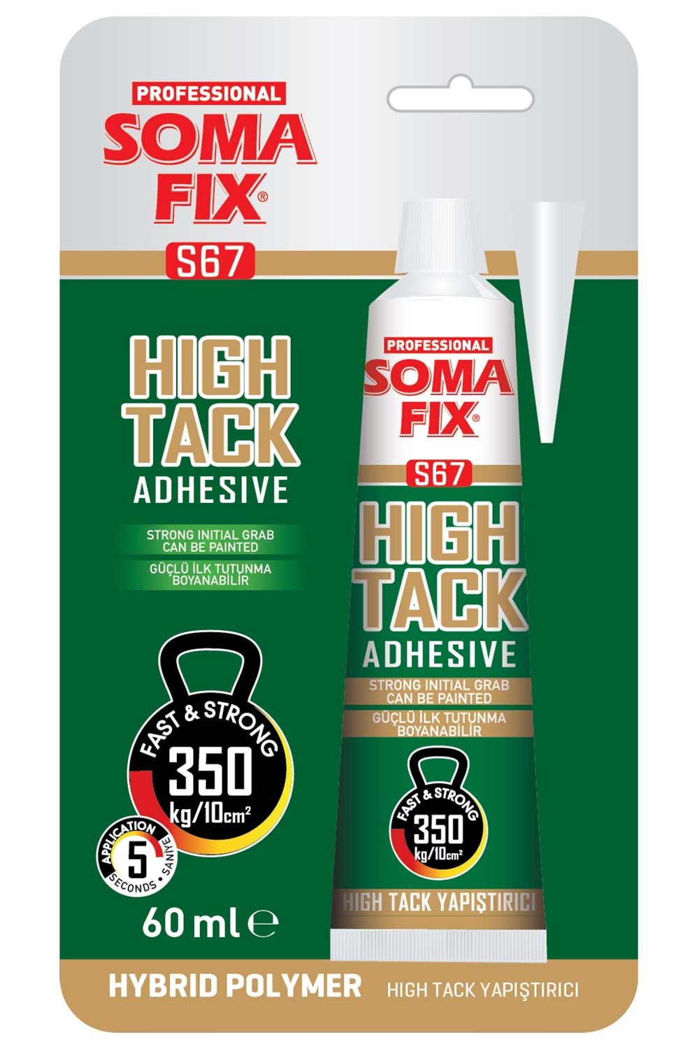 SOMAFİX S67 HİGH TACK YAPIŞTIRICI BEYAZ 290 ML (12)
