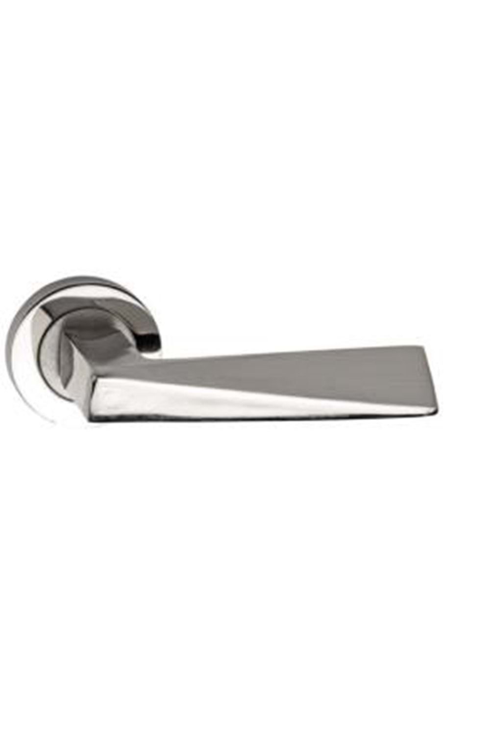 PİRAMİT YUVARLAK ROZETLİ NİKEL SATEN WC KAPI KOLU